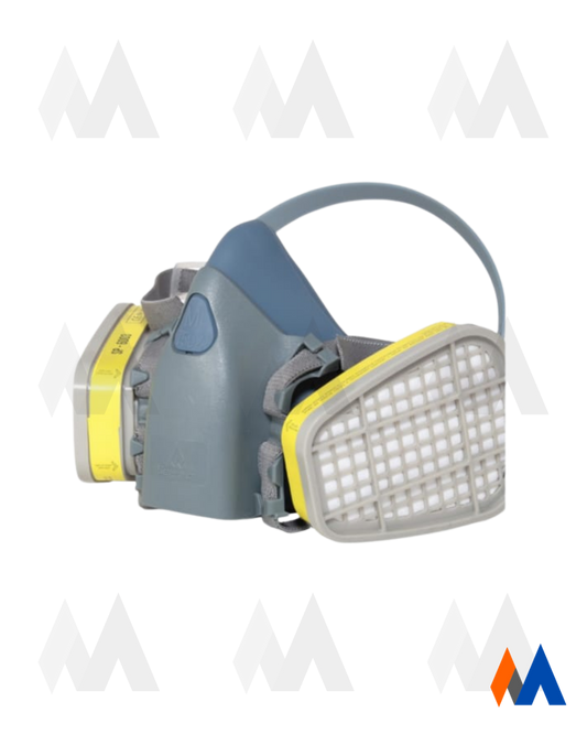 Respirador de Media Cara Multipropósito 2 Vías Para Gases- Segpro